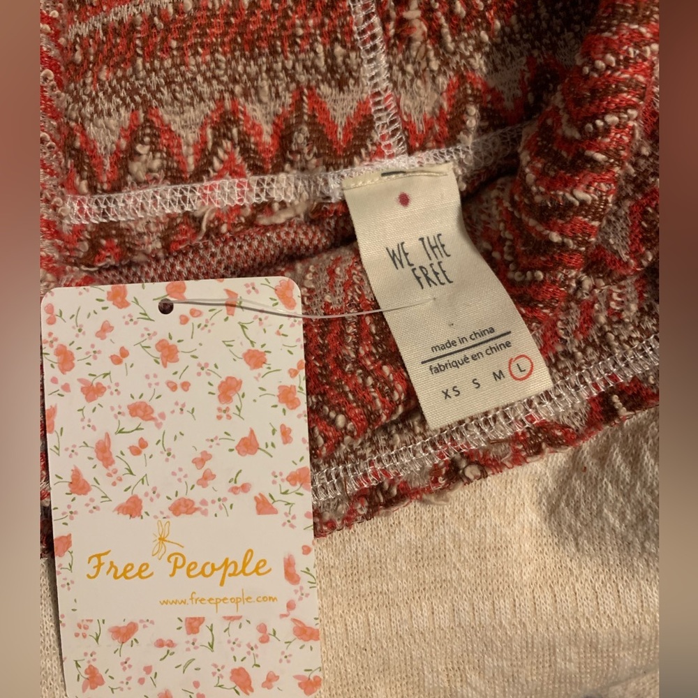 Free People White and Pink Sweater - Picture 4 of 8